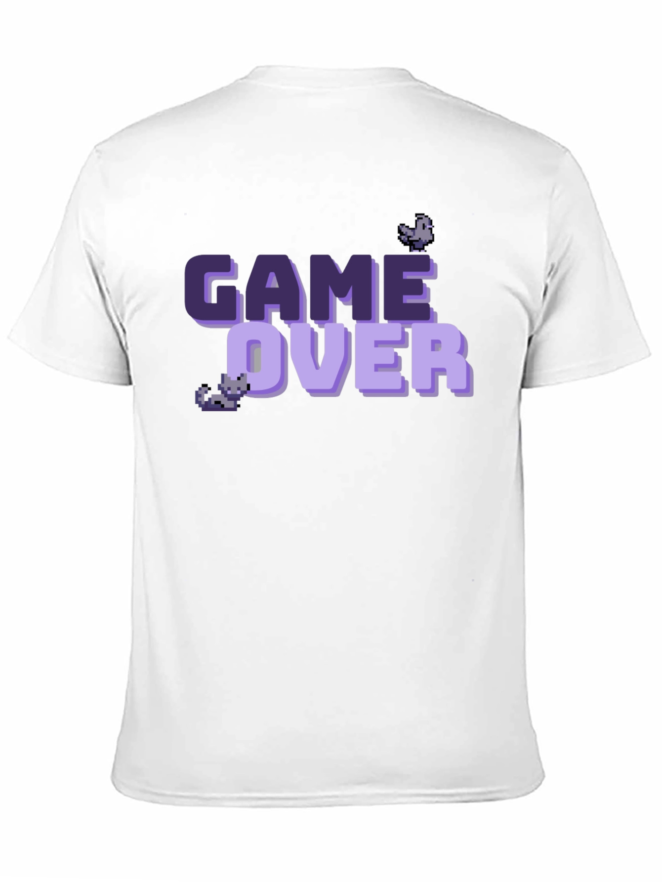 Game Over Pixel Art T-Shirt - Black