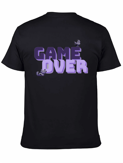 Game Over Pixel Art T-Shirt - Black