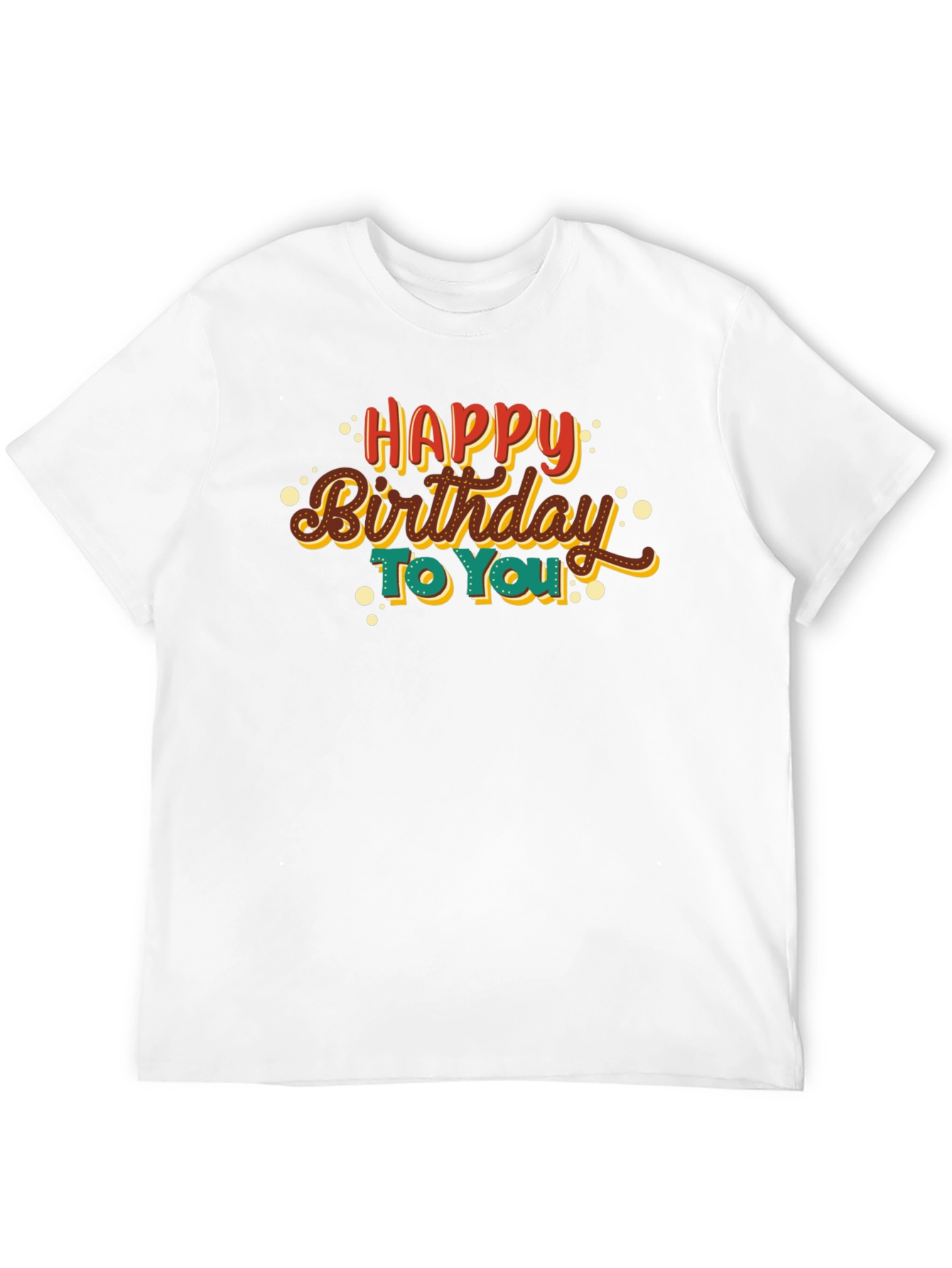 Happy Birthday Graphic Tee - Black