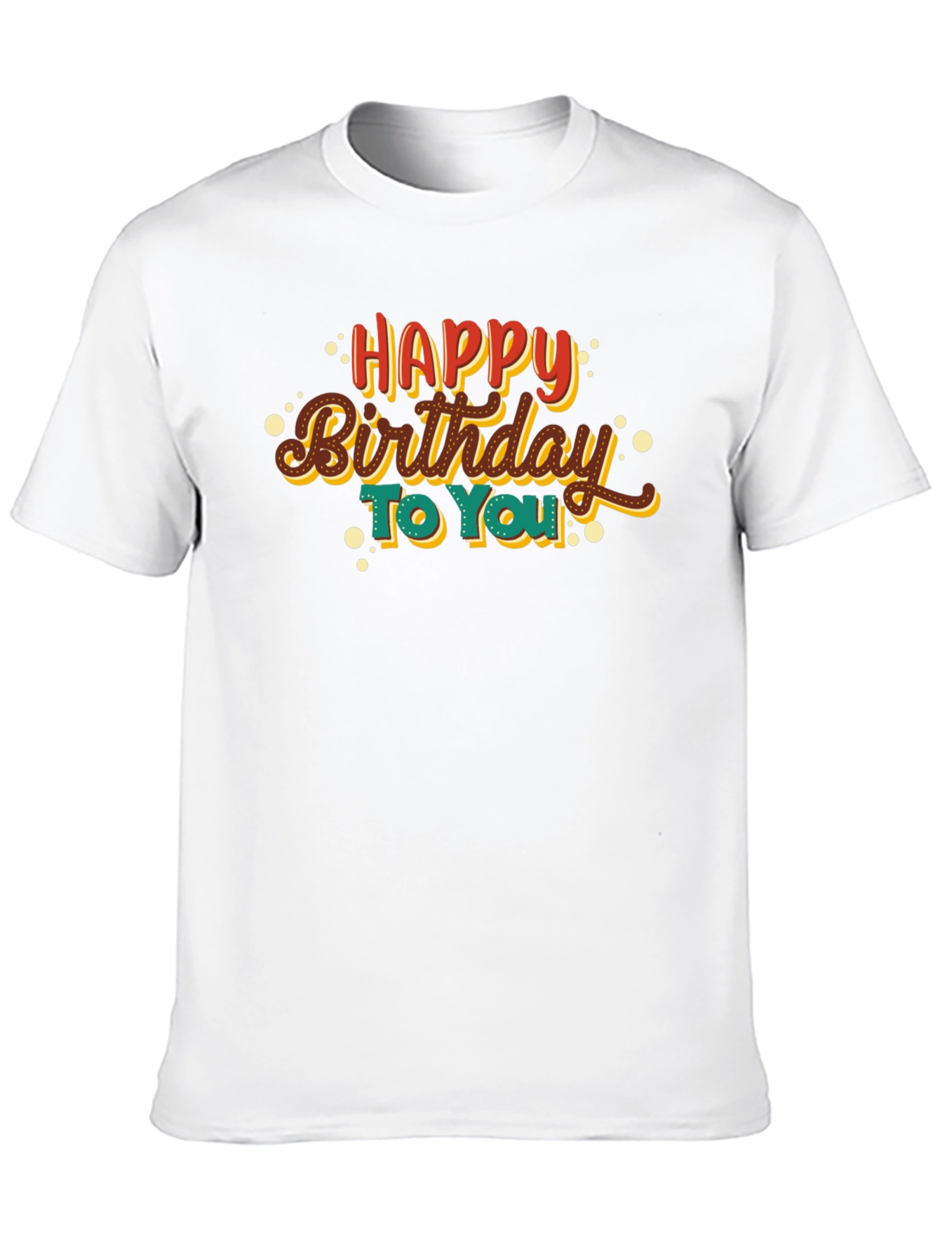 Happy Birthday Graphic Tee - Black