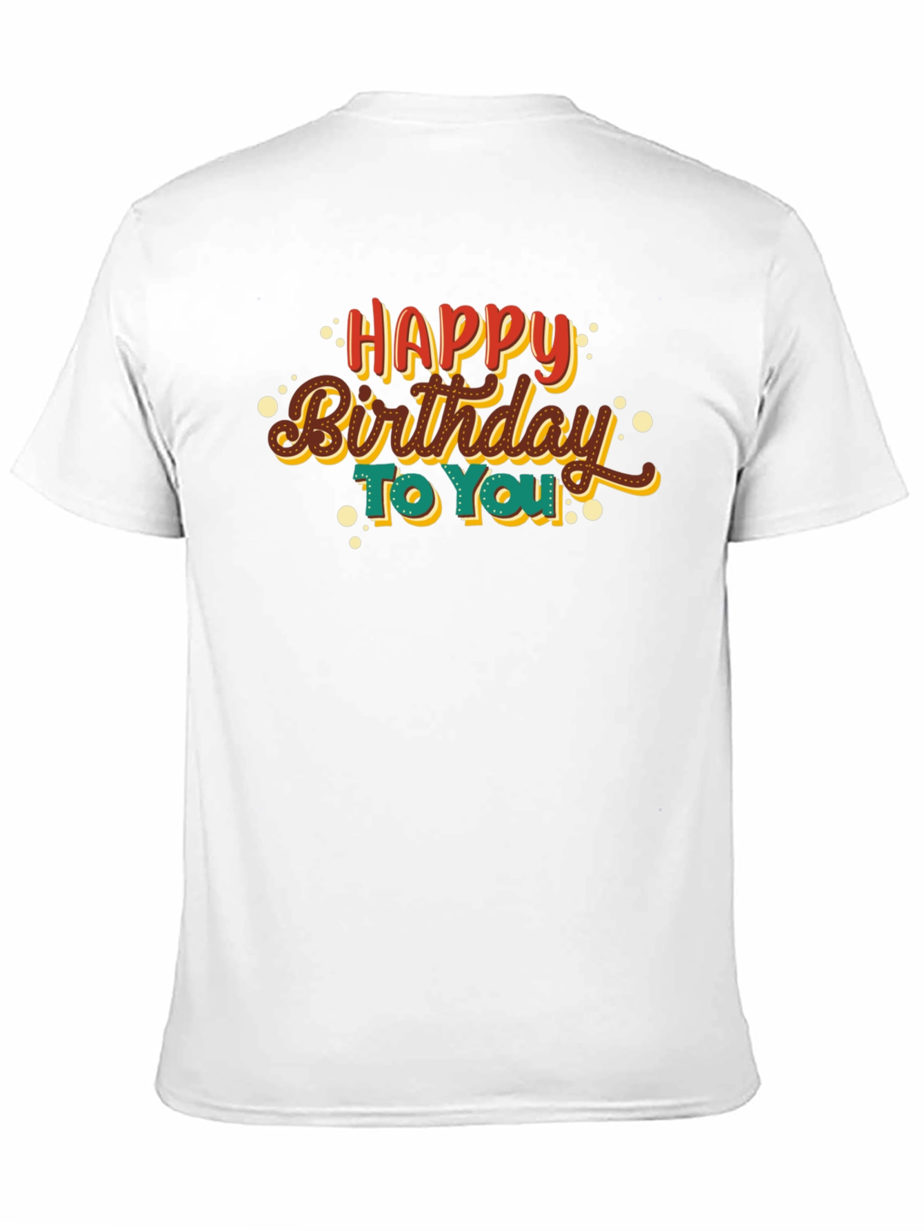 Happy Birthday Graphic Tee - Black