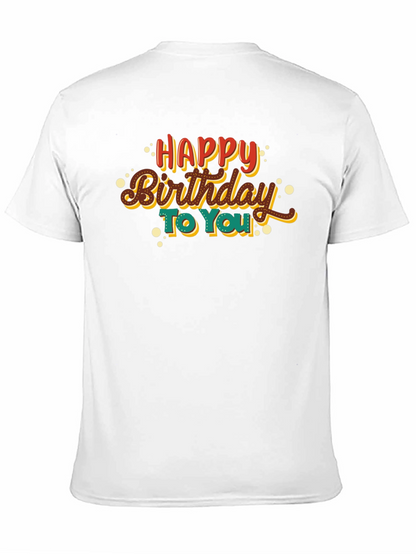 Happy Birthday Graphic Tee - Black