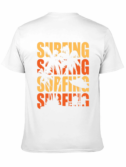 Surfing Palm Tree Graphic Tee