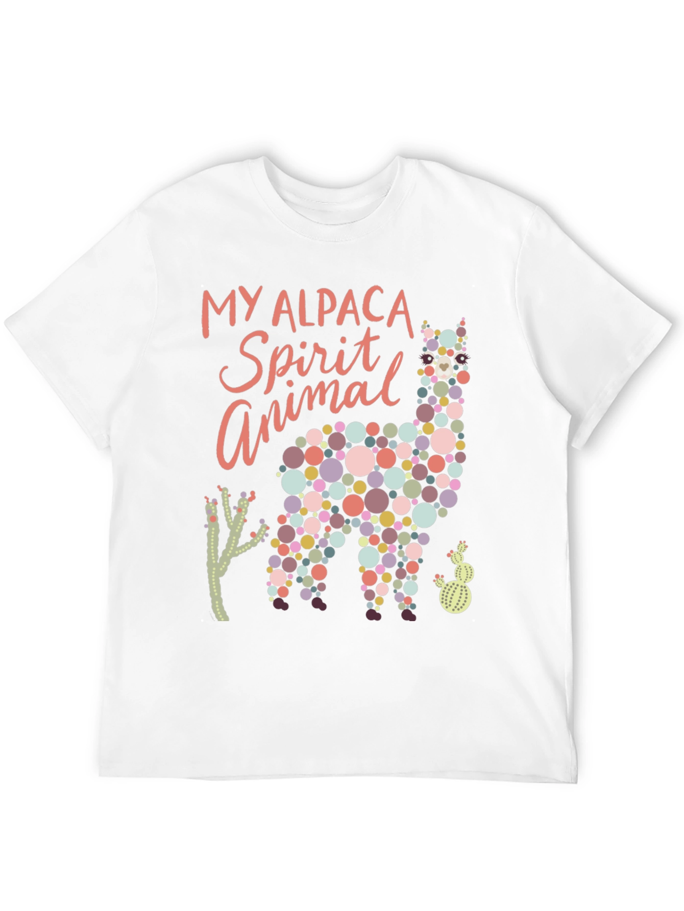 Alpaca Spirit Animal Graphic Tee - Black