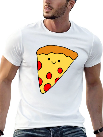 Fun Pizza Graphic T-Shirt - Black