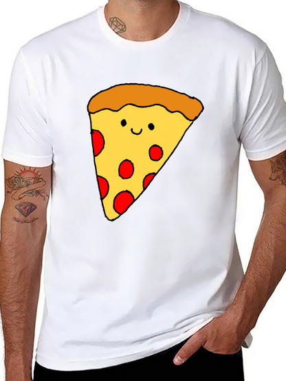 Fun Pizza Graphic T-Shirt - Black