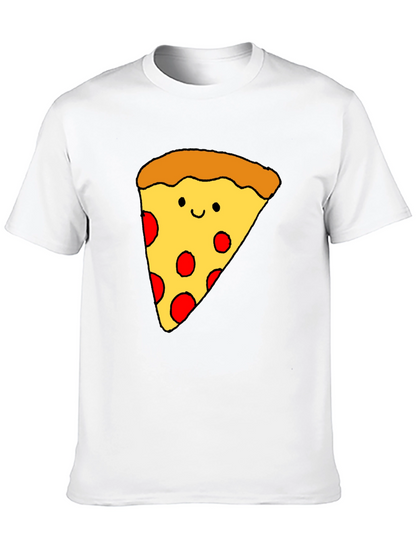 Fun Pizza Graphic T-Shirt - Black