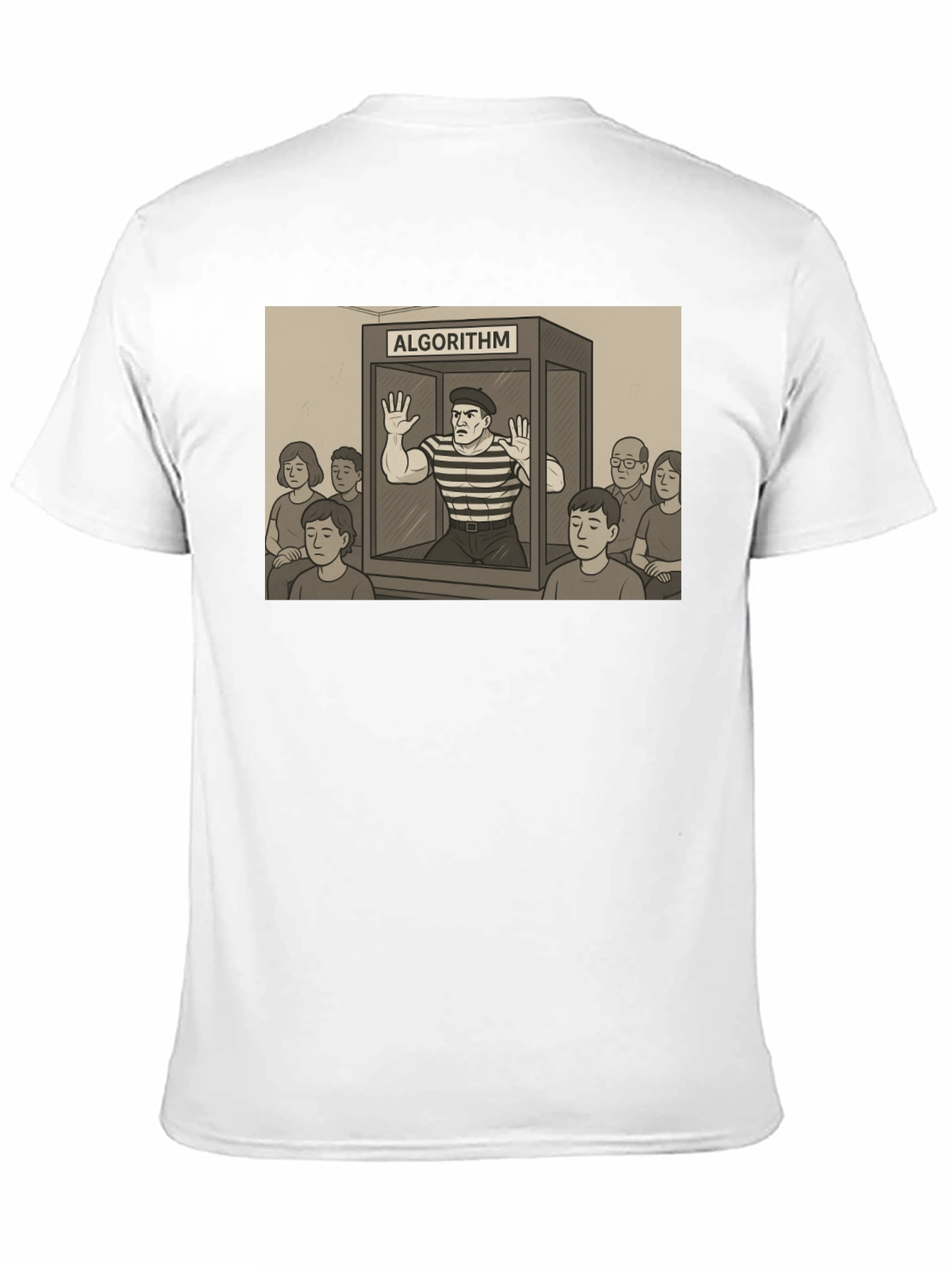 Algorithm Funny Graphic T-Shirt - Black