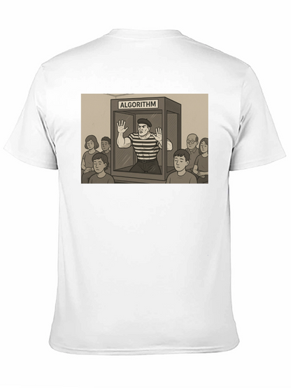 Algorithm Funny Graphic T-Shirt - Black