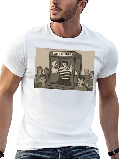 Algorithm Funny Graphic T-Shirt - Black