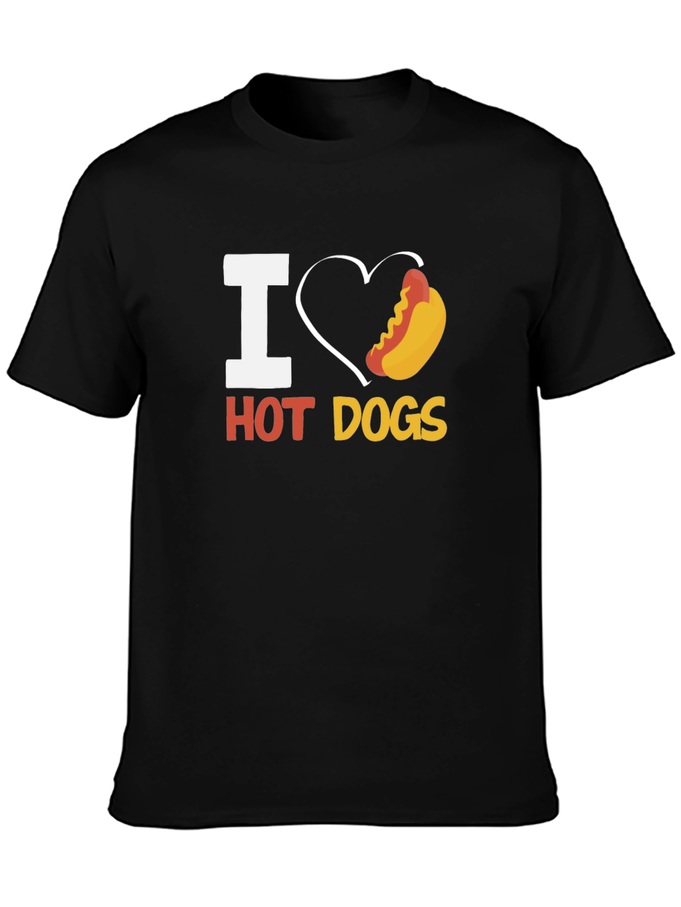 I Heart Hot Dogs T-Shirt - Fun Graphic Tee