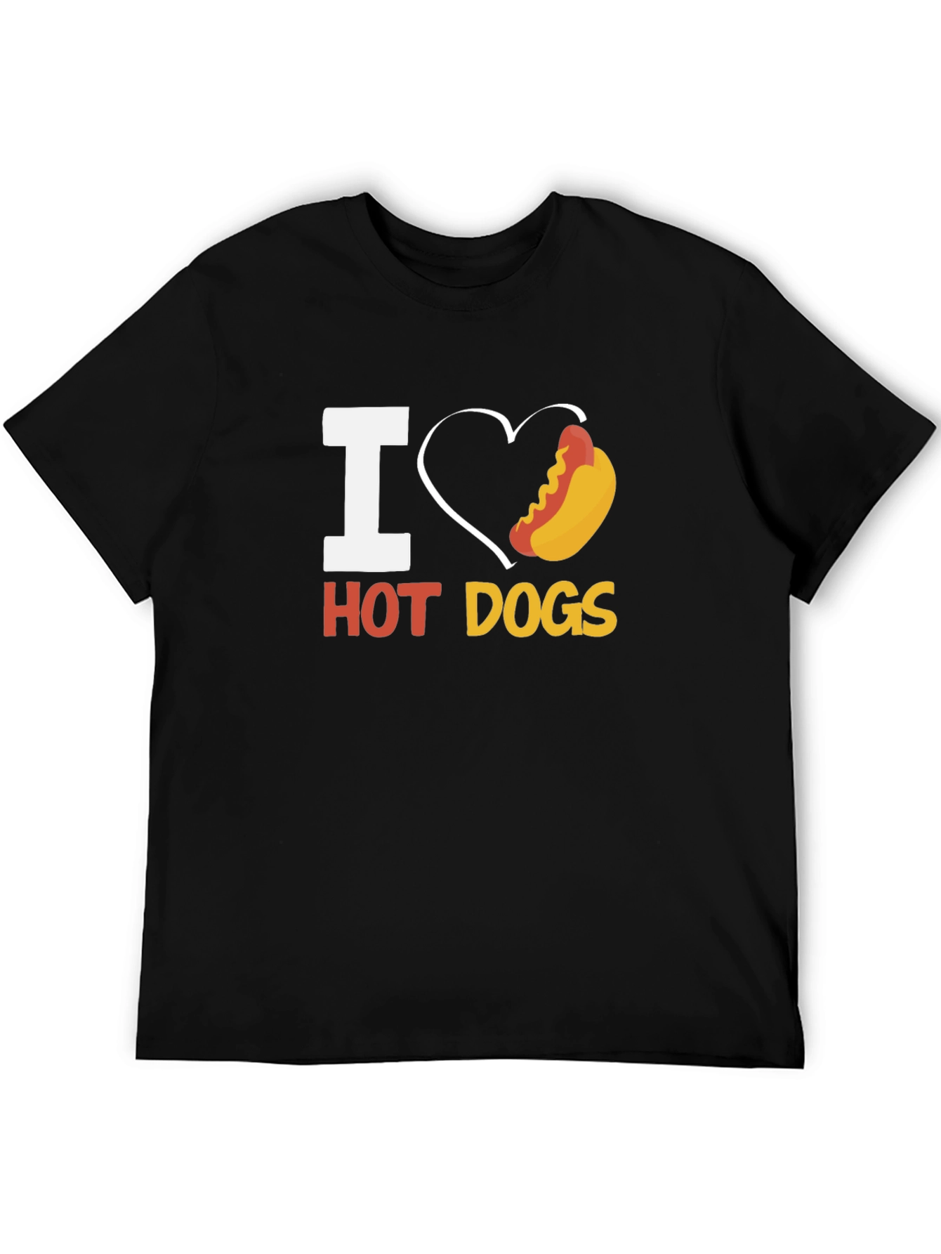 I Heart Hot Dogs T-Shirt - Fun Graphic Tee