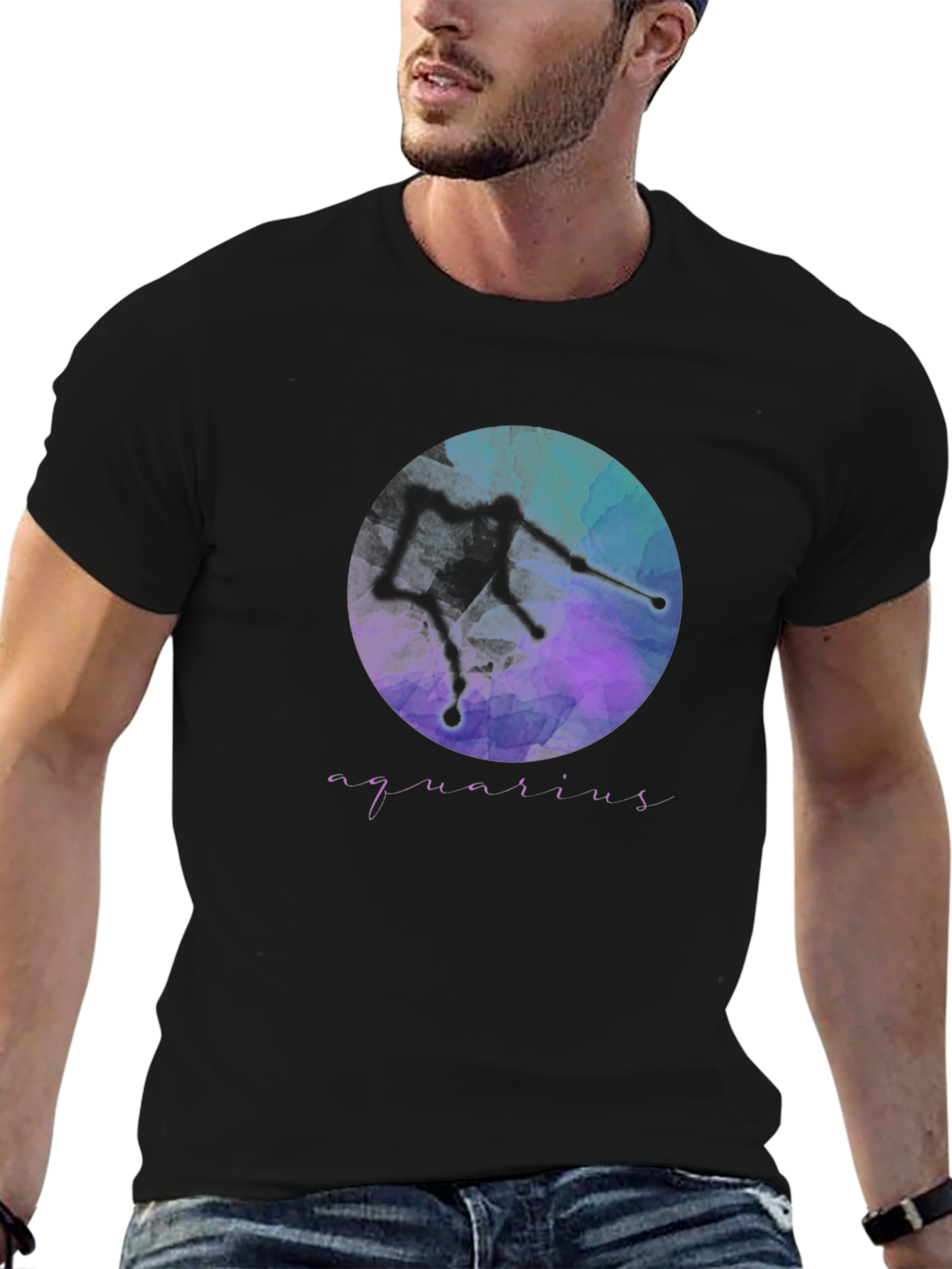 Aquarius Constellation Graphic Tee