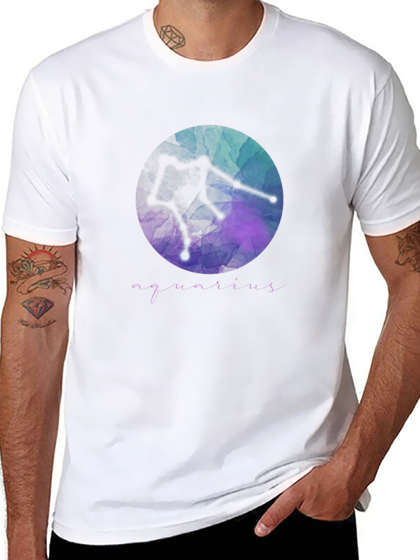 Aquarius Constellation Graphic Tee