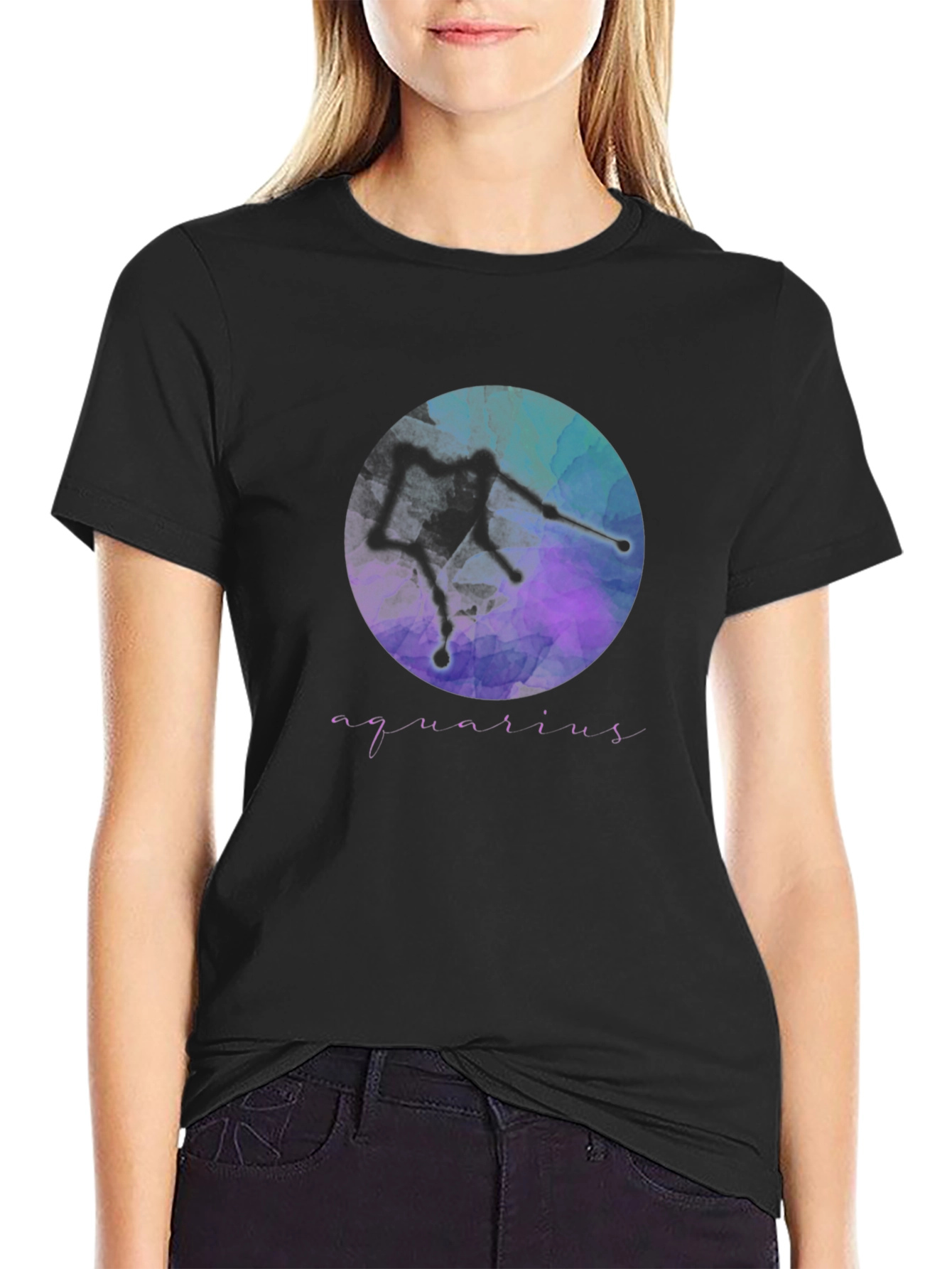 Aquarius Constellation Graphic Tee