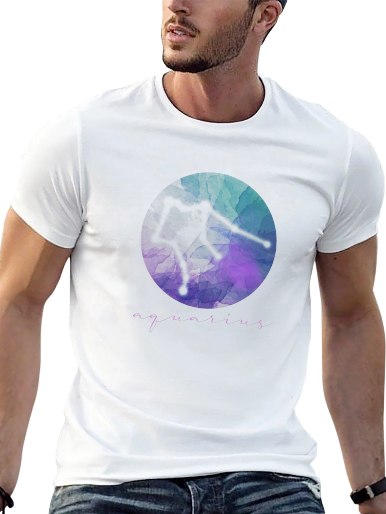Aquarius Constellation Graphic Tee