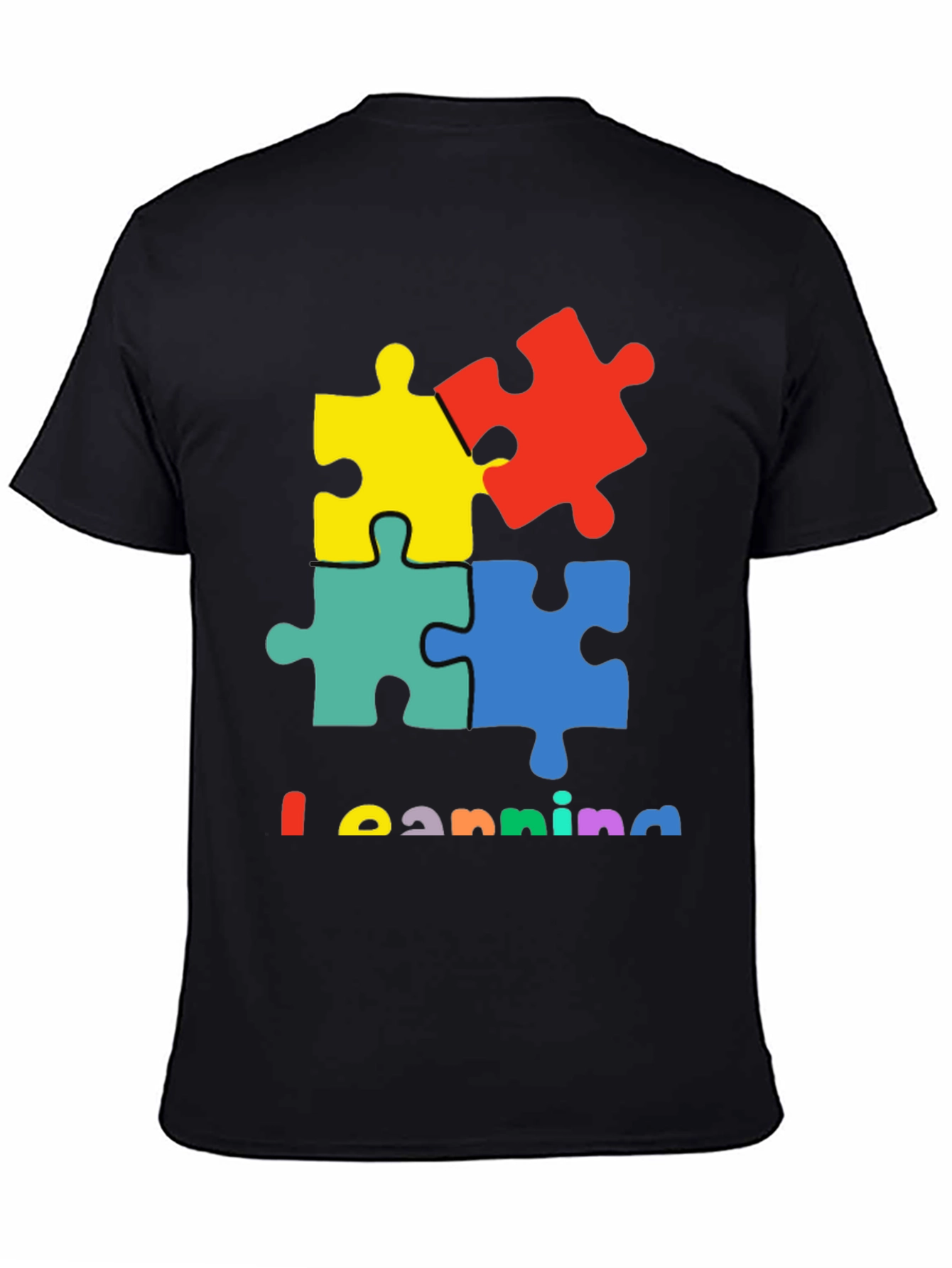 Learning Autism Awareness Puzzle Piece T-Shirt
