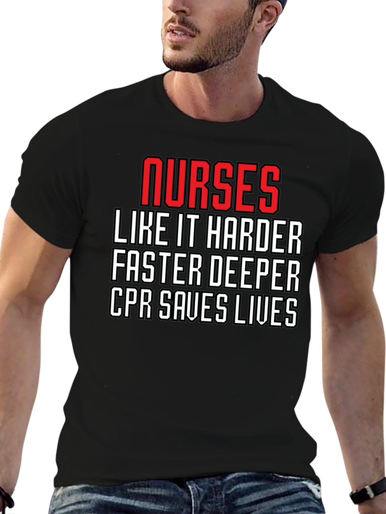 Nurses CPR Saves Lives Graphic Tee