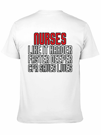 Nurses CPR Saves Lives Graphic Tee