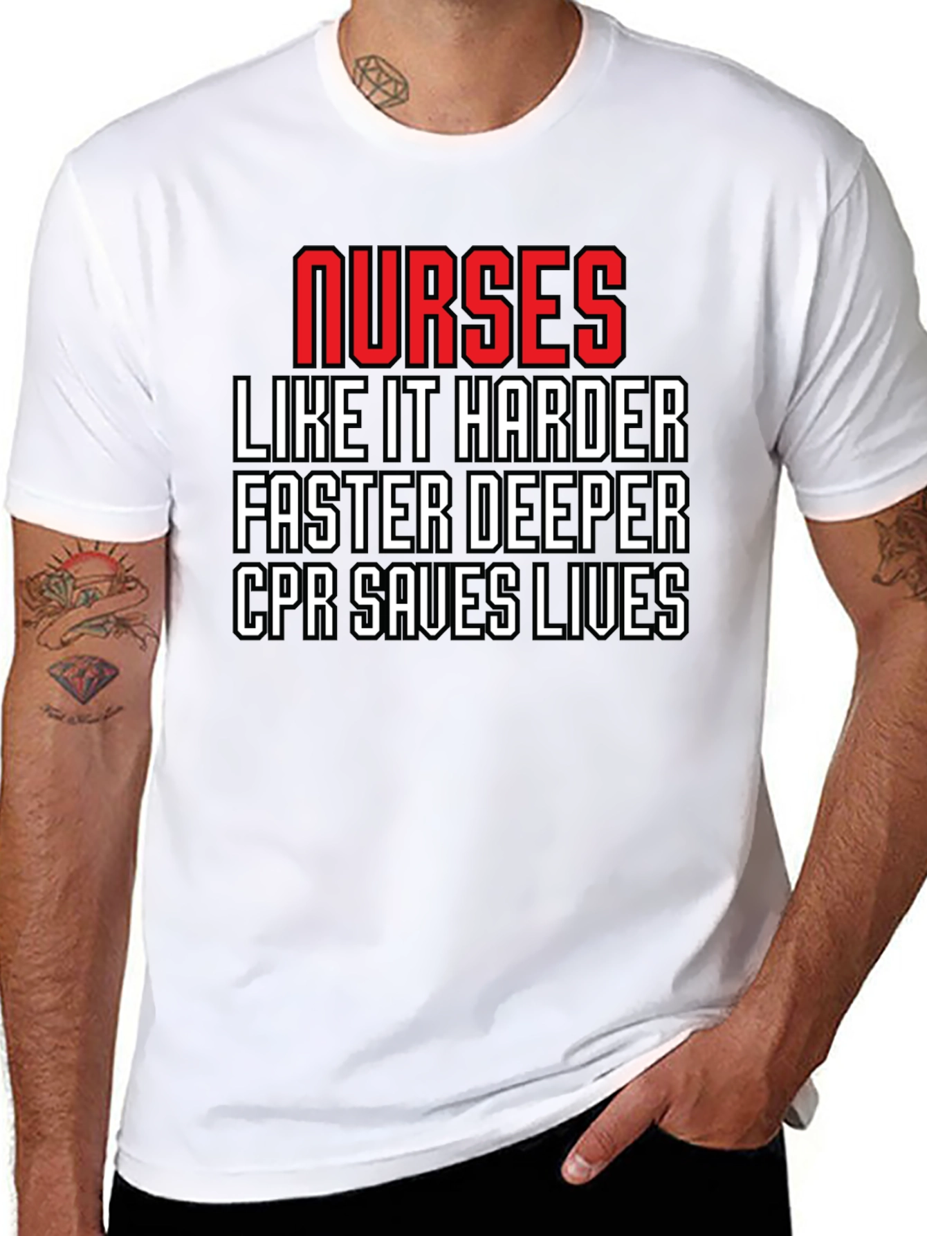 Nurses CPR Saves Lives Graphic Tee