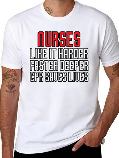 Nurses CPR Saves Lives Graphic Tee