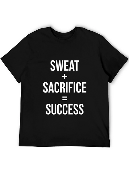 Motivational Sweat Sacrifice Success Graphic T-Shirt