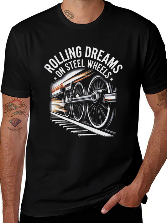 Rolling Dreams on Steel Wheels Graphic Tee