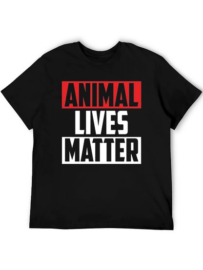Animal Lives Matter Graphic Tee - Black Unisex T-Shirt