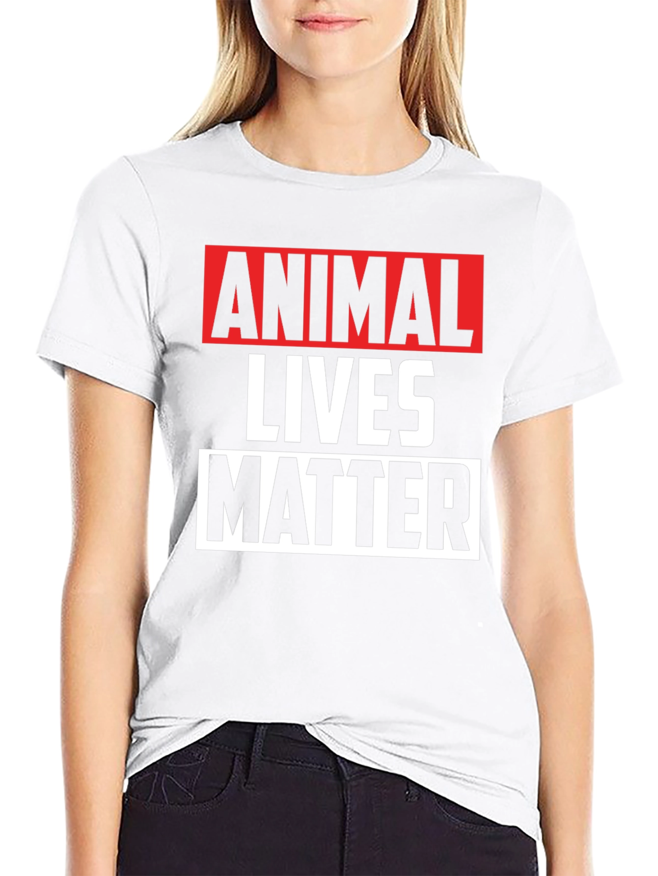 Animal Lives Matter Graphic Tee - Black Unisex T-Shirt