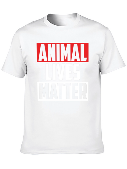 Animal Lives Matter Graphic Tee - Black Unisex T-Shirt