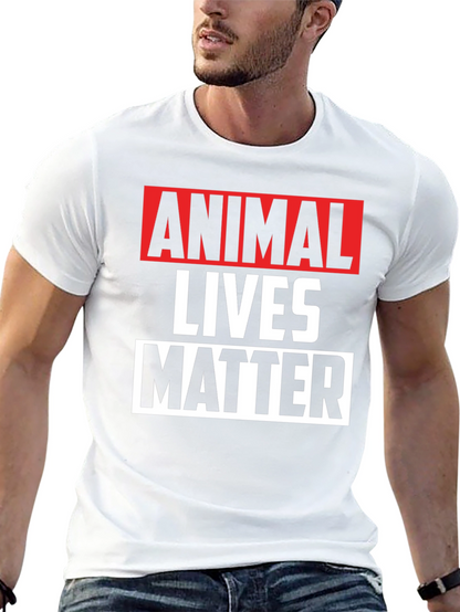 Animal Lives Matter Graphic Tee - Black Unisex T-Shirt