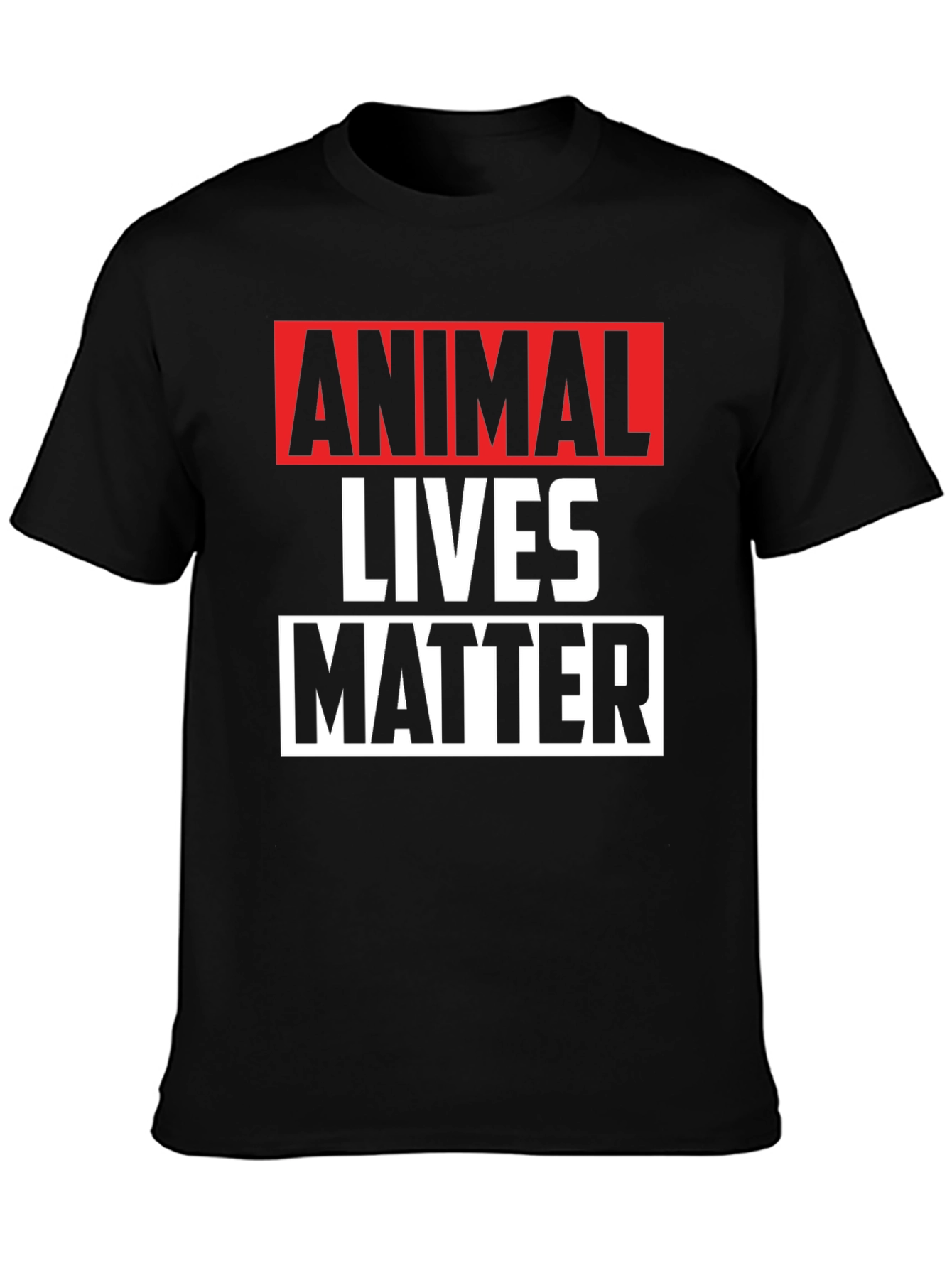 Animal Lives Matter Graphic Tee - Black Unisex T-Shirt