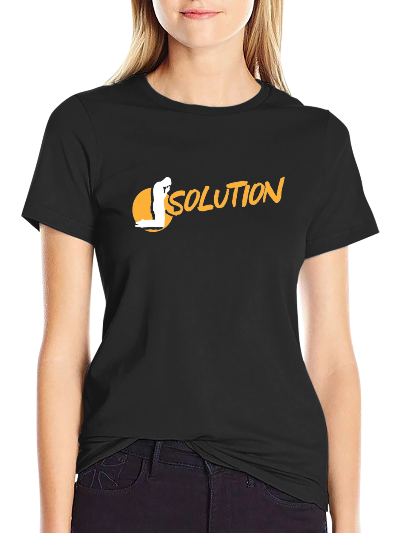 Solution Prayer Black T-Shirt