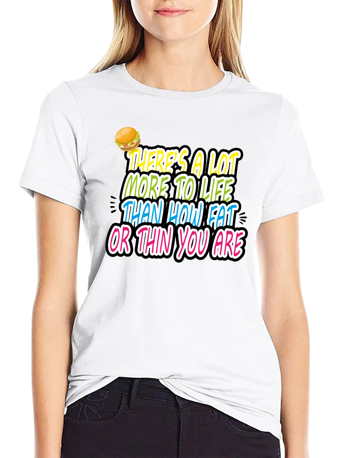 Inspirational Graphic Tee - Fat or Thin