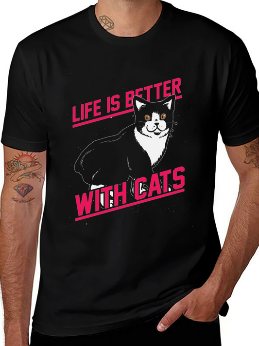 Life is Better With Cats Graphic Tee