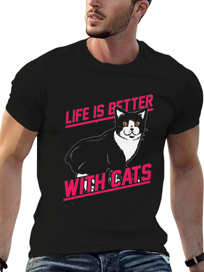 Life is Better With Cats Graphic Tee