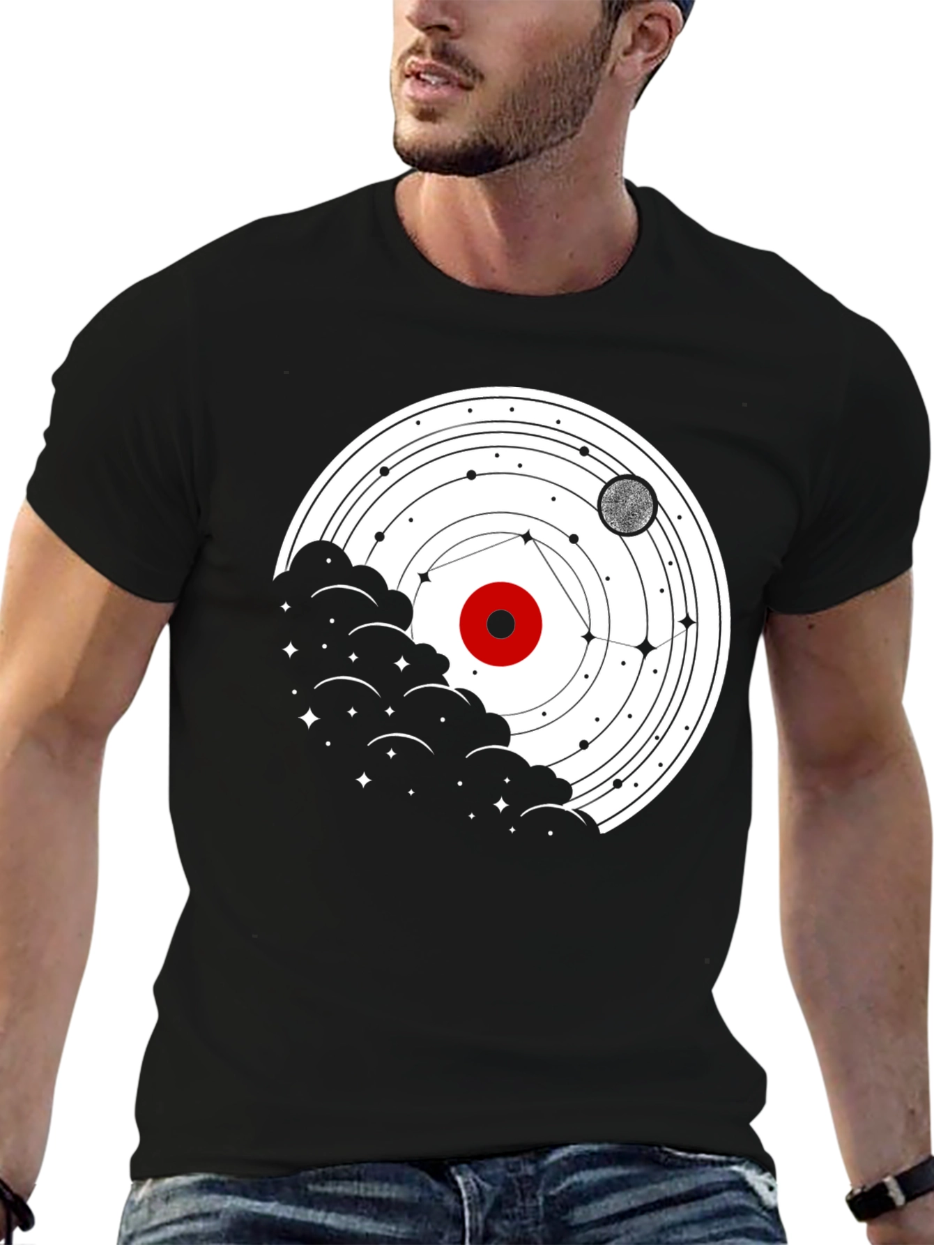 Cosmic Orbit T-Shirt - Celestial Graphic Tee