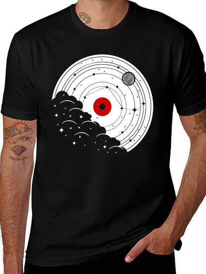 Cosmic Orbit T-Shirt - Celestial Graphic Tee