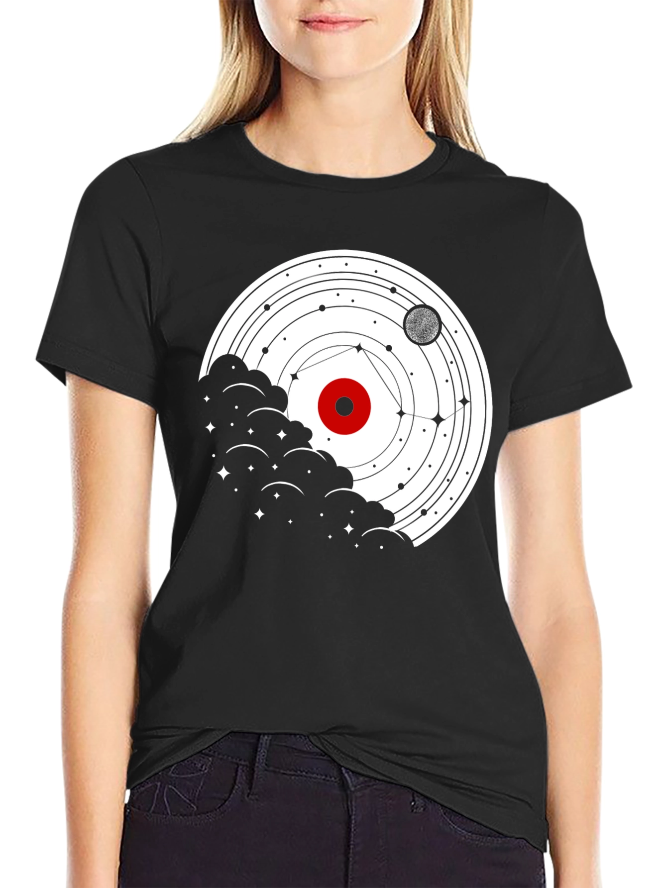 Cosmic Orbit T-Shirt - Celestial Graphic Tee