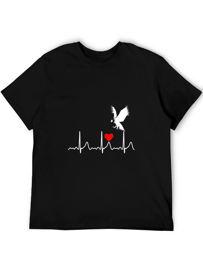 Heartbeat Eagle Graphic T-Shirt
