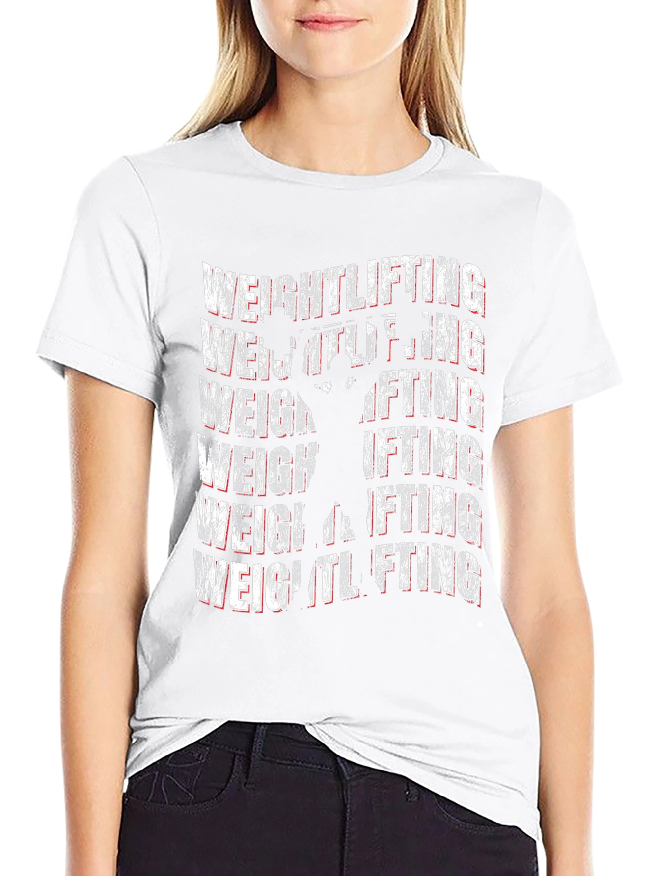 Weightlifting T-Shirt - Black Gym Workout Tee