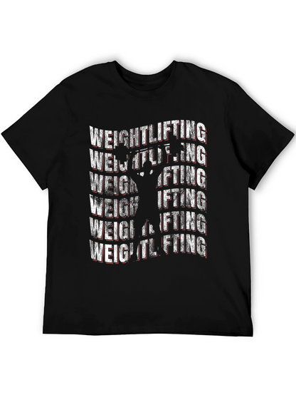 Weightlifting T-Shirt - Black Gym Workout Tee