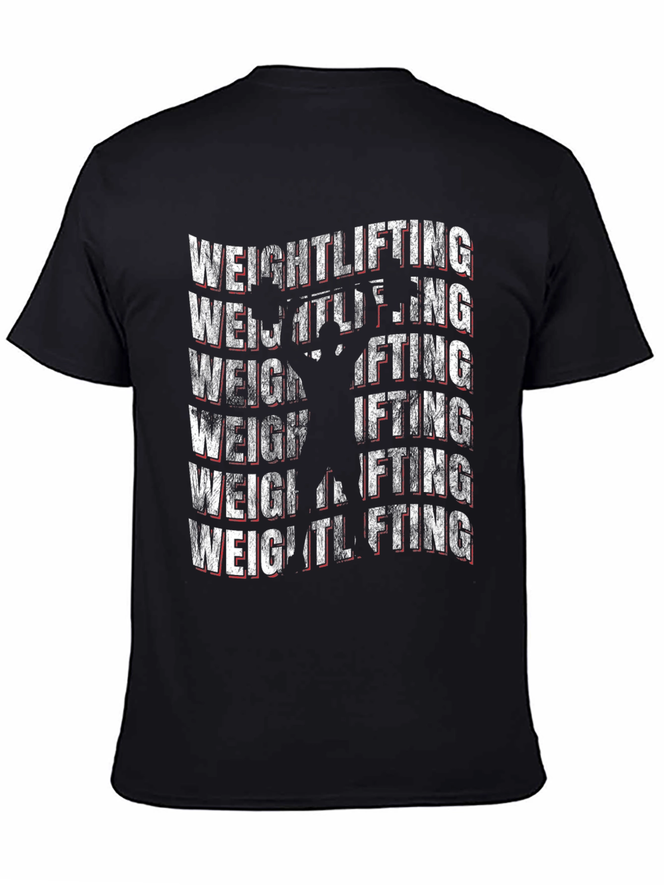 Weightlifting T-Shirt - Black Gym Workout Tee