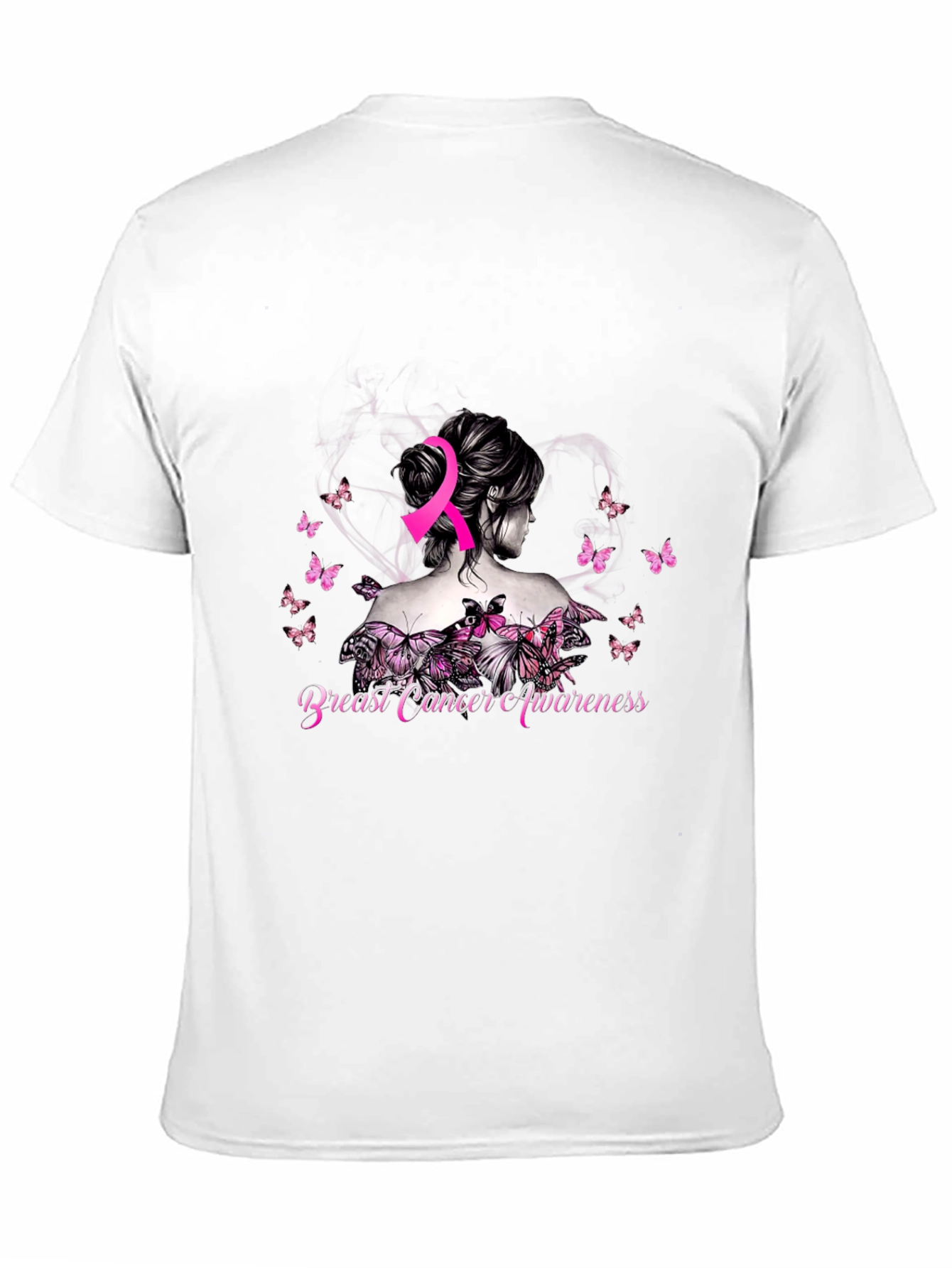 Breast Cancer Awareness Butterfly T-Shirt