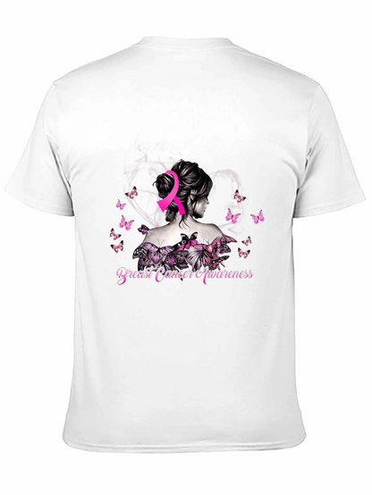 Breast Cancer Awareness Butterfly T-Shirt