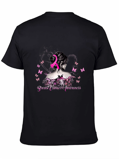 Breast Cancer Awareness Butterfly T-Shirt