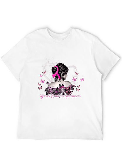 Breast Cancer Awareness Butterfly T-Shirt