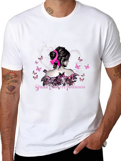 Breast Cancer Awareness Butterfly T-Shirt