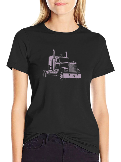 Trucker Style Black Tee