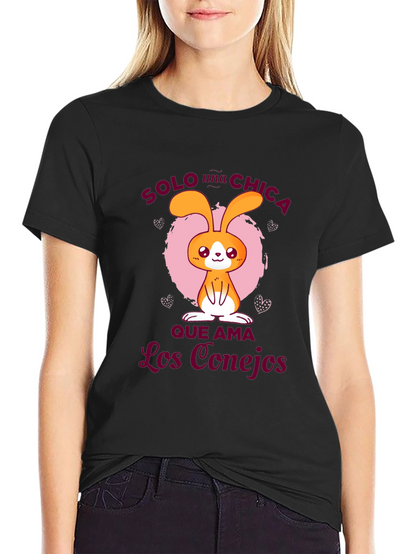 Rabbit Lover T-Shirt: Solo Una Chica